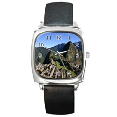 Machu Picchu Square Metal Watches by trendistuff