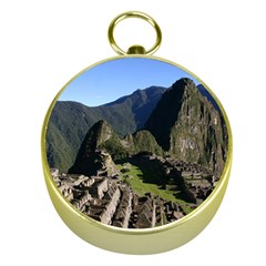 Machu Picchu Gold Compasses by trendistuff