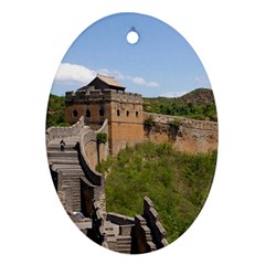 Great Wall Of China 3 Ornament (oval)  by trendistuff