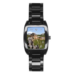 Great Wall Of China 3 Stainless Steel Barrel Watch by trendistuff