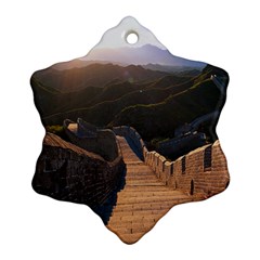 Great Wall Of China 2 Ornament (snowflake)  by trendistuff