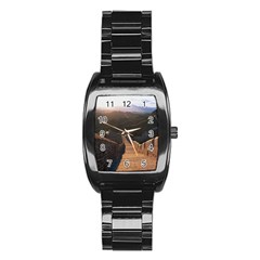 Great Wall Of China 2 Stainless Steel Barrel Watch by trendistuff