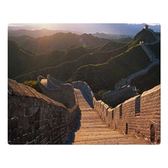 Great Wall Of China 2 Double Sided Flano Blanket (large)  by trendistuff