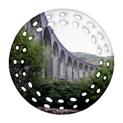 Glenfinnan Viaduct 2 Ornament (round Filigree)  by trendistuff