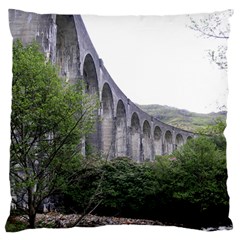 Glenfinnan Viaduct 2 Large Flano Cushion Cases (one Side)  by trendistuff