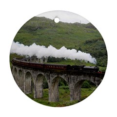 Glenfinnan Viaduct 1 Round Ornament (two Sides)  by trendistuff