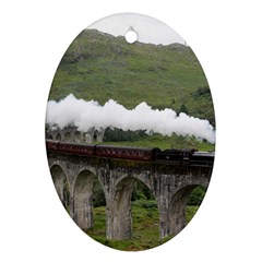 Glenfinnan Viaduct 1 Oval Ornament (two Sides) by trendistuff