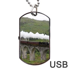 Glenfinnan Viaduct 1 Dog Tag Usb Flash (one Side) by trendistuff