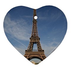 Eiffel Tower Heart Ornament (2 Sides) by trendistuff