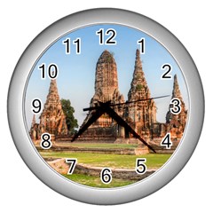 Chaiwatthanaram Wall Clocks (silver)  by trendistuff