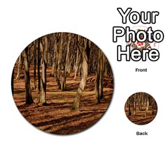 Wood Shadows Multi-purpose Cards (round)  by trendistuff