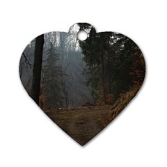 Twilight Road Dog Tag Heart (one Side) by trendistuff