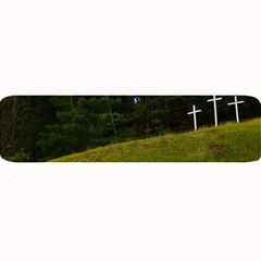 Three Crosses On A Hill Large Bar Mats by trendistuff