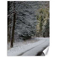 Snow On Road Canvas 18  X 24   by trendistuff
