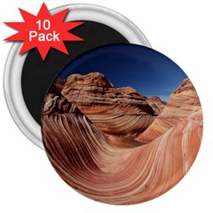 Petrified Sand Dunes 3  Magnets (10 Pack)  by trendistuff