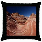 Petrified Sand Dunes Throw Pillow Cases (Black) Front