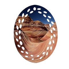 Petrified Sand Dunes Oval Filigree Ornament (2-side)  by trendistuff