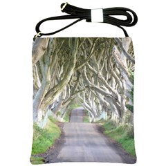 Dark Hedges, Ireland Shoulder Sling Bags by trendistuff