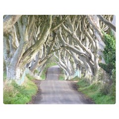 Dark Hedges, Ireland Double Sided Flano Blanket (medium) 