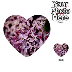 Purple Lilacs Multi-purpose Cards (heart)  by trendistuff