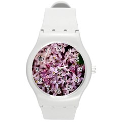 Purple Lilacs Round Plastic Sport Watch (m) by trendistuff