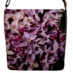 Purple Lilacs Flap Messenger Bag (s)