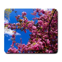 Pink Flowers Large Mousepads by trendistuff