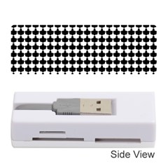 Black And White Scallop Repeat Pattern Memory Card Reader (stick)  by PaperandFrill