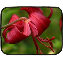 Lilium Red Velvet Double Sided Fleece Blanket (mini)  by trendistuff