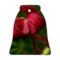Lilium Red Velvet Ornament (bell)  by trendistuff