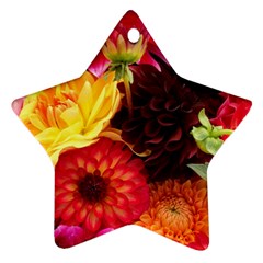 Bunch Of Flowers Ornament (star)  by trendistuff