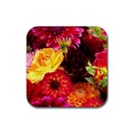 BUNCH OF FLOWERS Rubber Coaster (Square) 