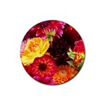 BUNCH OF FLOWERS Rubber Coaster (Round) 