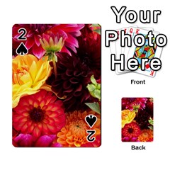 Bunch Of Flowers Playing Cards 54 Designs  by trendistuff