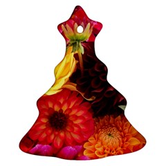 Bunch Of Flowers Christmas Tree Ornament (2 Sides) by trendistuff