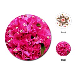 Bougainvillea Playing Cards (round)  by trendistuff