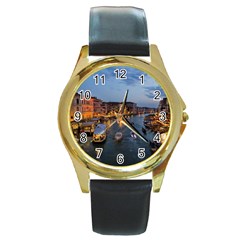 Venice Canal Round Gold Metal Watches by trendistuff