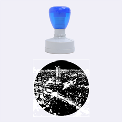 Tokyo Night Rubber Round Stamps (medium) by trendistuff