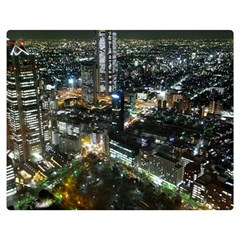 Tokyo Night Double Sided Flano Blanket (medium)  by trendistuff