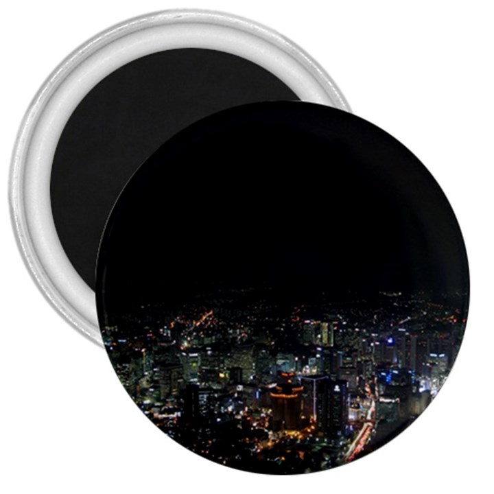 SEOUL NIGHT LIGHTS 3  Magnets