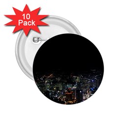 Seoul Night Lights 2 25  Buttons (10 Pack)  by trendistuff