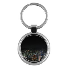 Seoul Night Lights Key Chains (round)  by trendistuff