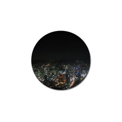 Seoul Night Lights Golf Ball Marker by trendistuff