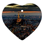 PARIS FROM ABOVE Ornament (Heart)  Front