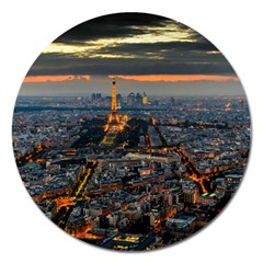 Paris From Above Magnet 5  (round) by trendistuff