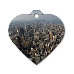 Manhattan 2 Dog Tag Heart (two Sides)