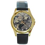 LONDON Round Gold Metal Watches