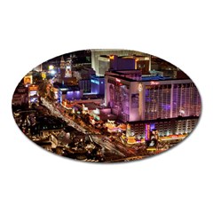 Las Vegas 2 Oval Magnet by trendistuff