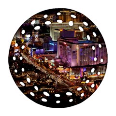 Las Vegas 2 Round Filigree Ornament (2side) by trendistuff