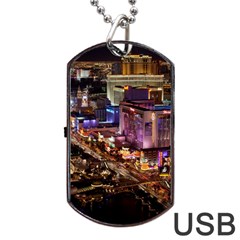 Las Vegas 2 Dog Tag Usb Flash (one Side) by trendistuff